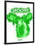 Moose Spray Paint Green-Anthony Salinas-Framed Poster