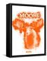 Moose Spray Paint Orange-Anthony Salinas-Framed Stretched Canvas