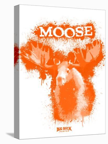 Moose Spray Paint Orange-Anthony Salinas-Stretched Canvas