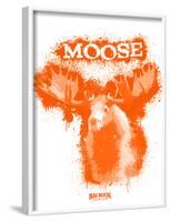 Moose Spray Paint Orange-Anthony Salinas-Framed Poster