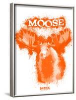Moose Spray Paint Orange-Anthony Salinas-Framed Poster