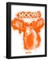 Moose Spray Paint Orange-Anthony Salinas-Framed Poster