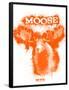 Moose Spray Paint Orange-Anthony Salinas-Framed Poster