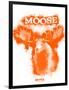 Moose Spray Paint Orange-Anthony Salinas-Framed Poster