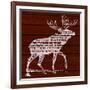 Moose Text-null-Framed Premium Giclee Print