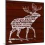 Moose Text-null-Mounted Art Print