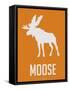 Moose White-NaxArt-Framed Stretched Canvas