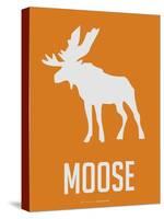 Moose White-NaxArt-Stretched Canvas