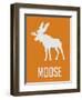 Moose White-NaxArt-Framed Art Print