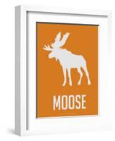 Moose White-NaxArt-Framed Art Print