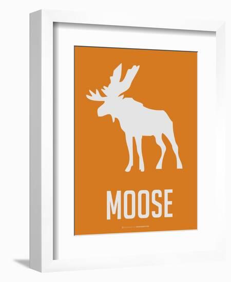 Moose White-NaxArt-Framed Art Print