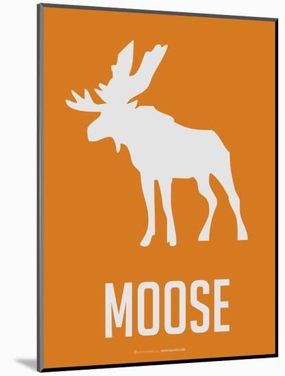 Moose White-NaxArt-Mounted Art Print