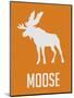 Moose White-NaxArt-Mounted Art Print