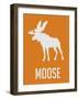 Moose White-NaxArt-Framed Art Print