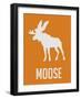 Moose White-NaxArt-Framed Art Print