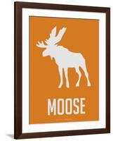 Moose White-NaxArt-Framed Art Print