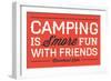 Moosehead Lake - Camping is Smore Fun - Simply Said - Lantern Press Artwork-Lantern Press-Framed Art Print