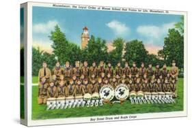 Mooseheart, Illinois, View of the Boy Scout Drum and Bugle Corps-Lantern Press-Stretched Canvas