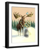 Moosin Around-Mischief Factory-Framed Giclee Print