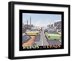 Mopars at the Drags-null-Framed Art Print