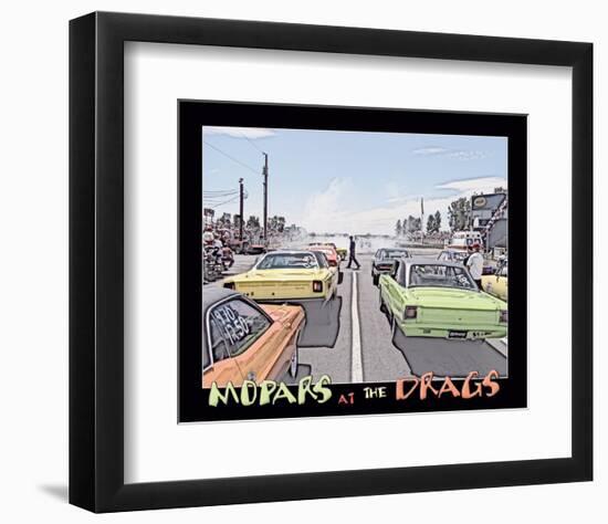 Mopars at the Drags-null-Framed Art Print