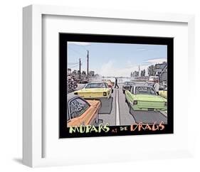 Mopars at the Drags-null-Framed Art Print