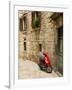 Moped in Alley, Sibenik, Croatia-Russell Young-Framed Photographic Print