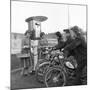 Moped in the 1950S (B/W Photo)-null-Mounted Giclee Print