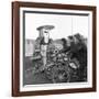 Moped in the 1950S (B/W Photo)-null-Framed Giclee Print