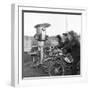 Moped in the 1950S (B/W Photo)-null-Framed Giclee Print