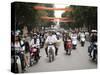 Mopeds Coming Towards Camera, Hanoi, Vietnam, Indochina, Southeast Asia, Asia-Purcell-Holmes-Stretched Canvas