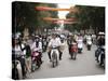 Mopeds Coming Towards Camera, Hanoi, Vietnam, Indochina, Southeast Asia, Asia-Purcell-Holmes-Stretched Canvas