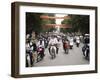 Mopeds Coming Towards Camera, Hanoi, Vietnam, Indochina, Southeast Asia, Asia-Purcell-Holmes-Framed Photographic Print