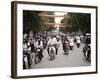 Mopeds Coming Towards Camera, Hanoi, Vietnam, Indochina, Southeast Asia, Asia-Purcell-Holmes-Framed Photographic Print