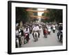 Mopeds Coming Towards Camera, Hanoi, Vietnam, Indochina, Southeast Asia, Asia-Purcell-Holmes-Framed Photographic Print