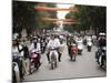 Mopeds Coming Towards Camera, Hanoi, Vietnam, Indochina, Southeast Asia, Asia-Purcell-Holmes-Mounted Photographic Print