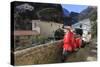 Mopeds Parked on a Narrow Street, Amalfi, Costiera Amalfitana (Amalfi Coast), Campania, Italy-Eleanor Scriven-Stretched Canvas