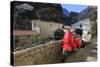 Mopeds Parked on a Narrow Street, Amalfi, Costiera Amalfitana (Amalfi Coast), Campania, Italy-Eleanor Scriven-Stretched Canvas