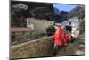 Mopeds Parked on a Narrow Street, Amalfi, Costiera Amalfitana (Amalfi Coast), Campania, Italy-Eleanor Scriven-Mounted Premium Photographic Print