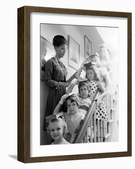 Moppets Charm School-Art Rickerby-Framed Photographic Print