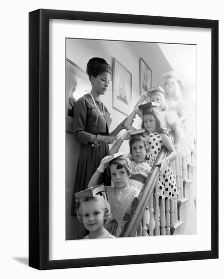 Moppets Charm School-Art Rickerby-Framed Photographic Print