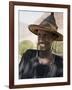 Mopti, A Fulani Man Wearing a Traditional Hat, Mali-Nigel Pavitt-Framed Photographic Print