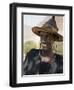 Mopti, A Fulani Man Wearing a Traditional Hat, Mali-Nigel Pavitt-Framed Photographic Print