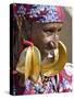Mopti, A Fulani Woman Wearing Large 14-Carat Gold Earrings, Mali-Nigel Pavitt-Stretched Canvas