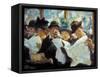 Mora: Morning News, C1912-Francis Luis Mora-Framed Stretched Canvas