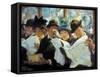 Mora: Morning News, C1912-Francis Luis Mora-Framed Stretched Canvas