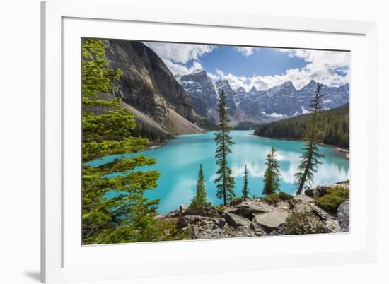 Moraine Lake and the Valley of the Ten Peaks, Banff National Park, UNESCO World Heritage Site, Cana-Frank Fell-Framed Photographic Print