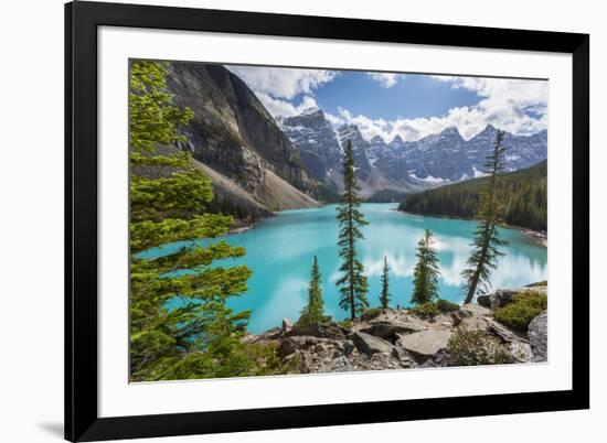 Moraine Lake and the Valley of the Ten Peaks, Banff National Park, UNESCO World Heritage Site, Cana-Frank Fell-Framed Photographic Print