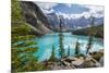 Moraine Lake and the Valley of the Ten Peaks, Banff National Park, UNESCO World Heritage Site, Cana-Frank Fell-Mounted Photographic Print