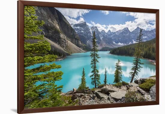 Moraine Lake and the Valley of the Ten Peaks, Banff National Park, UNESCO World Heritage Site, Cana-Frank Fell-Framed Photographic Print